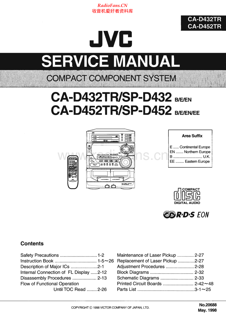 JVC-CAD452TR-cs-sm 维修电路原理图.pdf_第1页