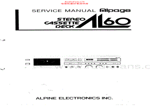 Alpine-AL60-tape-sm维修电路原理图.pdf