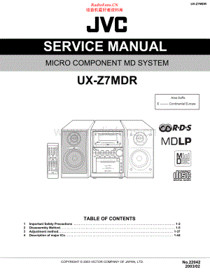 JVC-UXZ7MDR-cs-sm 维修电路原理图.pdf