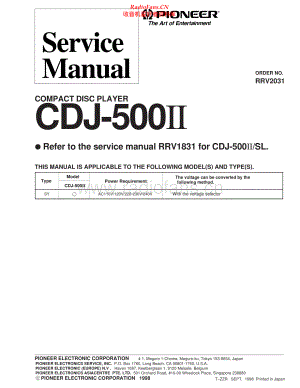 Pioneer-CDJ500II-cd-sm2 维修电路原理图.pdf