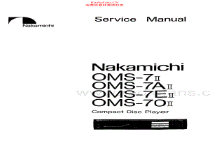 Nakamichi-OMS7_II-cd-sm 维修电路原理图.pdf