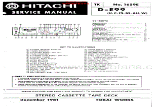 Hitachi-DE99-tape-sm 维修电路原理图.pdf