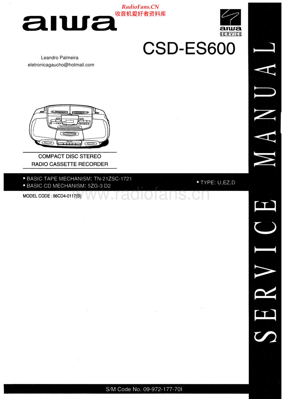 Aiwa-CSDES600-cs-sm维修电路原理图.pdf_第1页