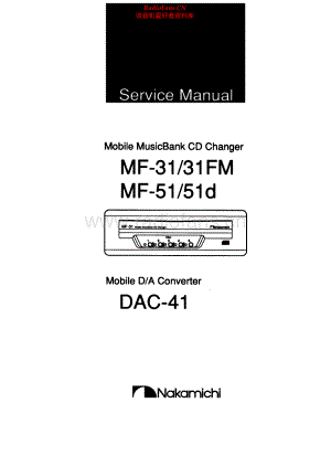 Nakamichi-MF51-cd-sm 维修电路原理图.pdf