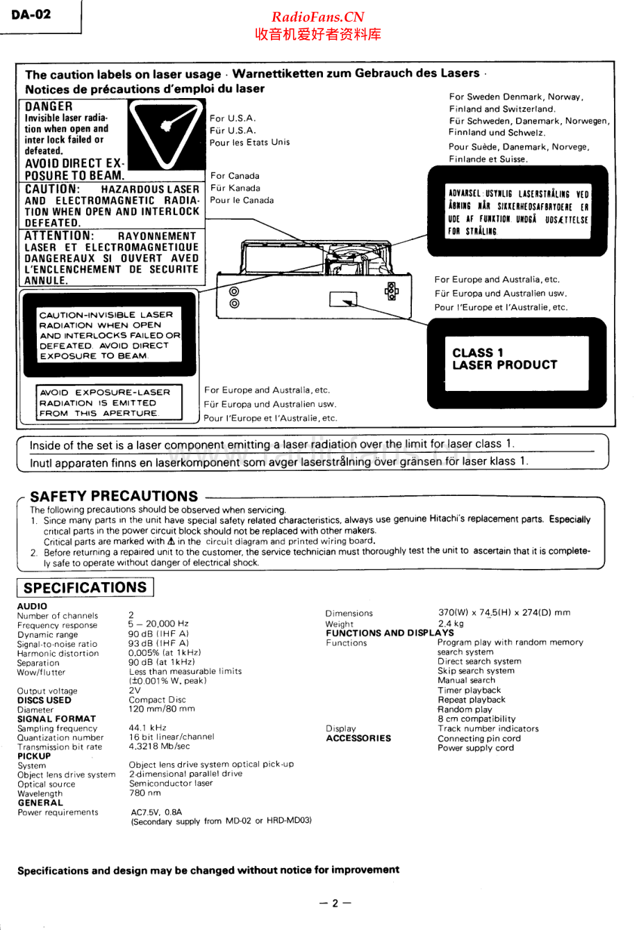 Hitachi-DA02-cd-sm 维修电路原理图.pdf_第2页