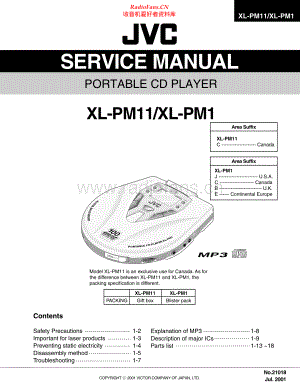 JVC-XLPM11-cd-sm 维修电路原理图.pdf