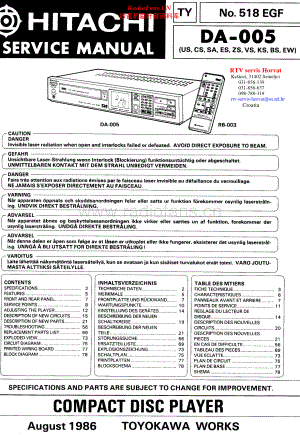 Hitachi-DA005-cd-sm 维修电路原理图.pdf