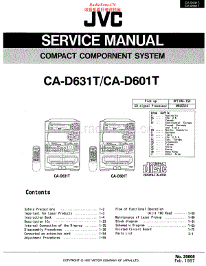 JVC-CAD601T-cs-sm 维修电路原理图.pdf