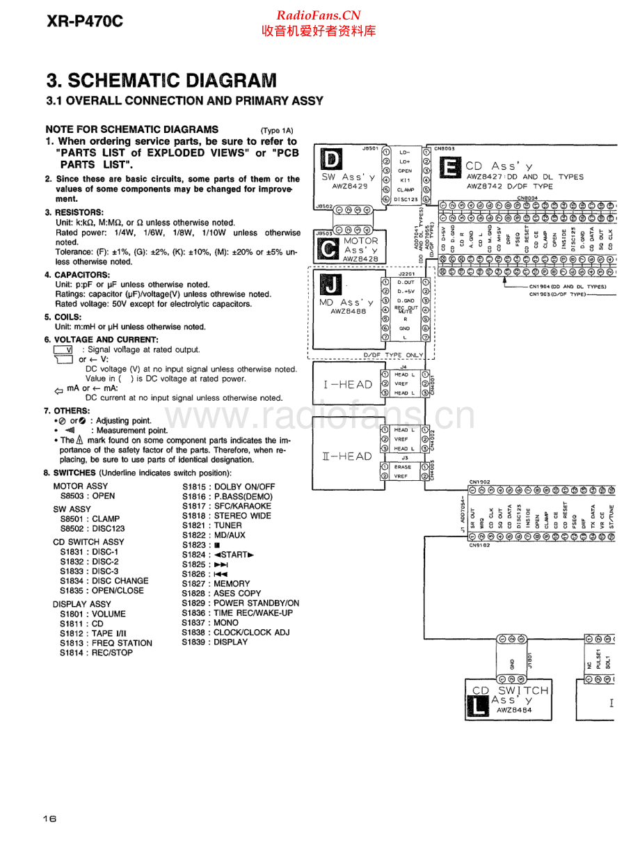Yamaha-XRP470C-cs-sm(1) 维修电路原理图.pdf_第1页
