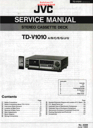 JVC-TDV1010-tape-sm 维修电路原理图.pdf