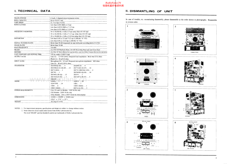 Akai-GX650D-tape-sch维修电路原理图.pdf_第3页
