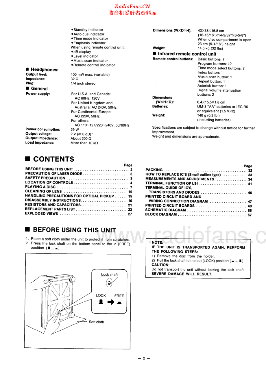 Technics-SLP1200-cd-sm 维修电路原理图.pdf_第2页