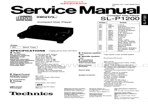 Technics-SLP1200-cd-sm 维修电路原理图.pdf