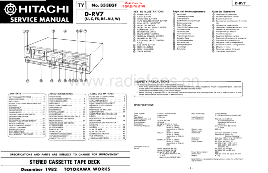 Hitachi-DRV7-tape-sm 维修电路原理图.pdf_第1页