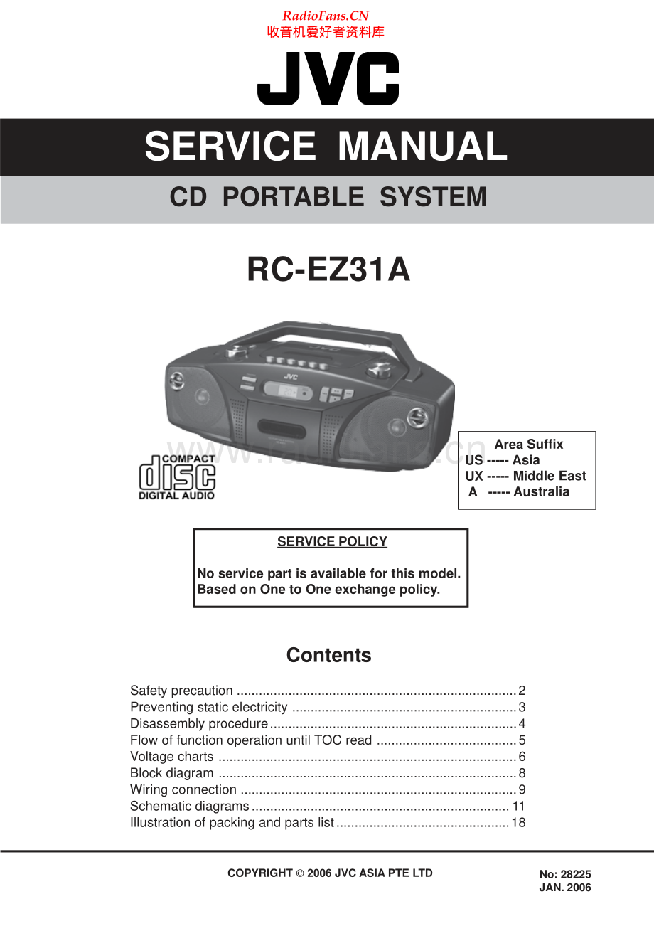 JVC-RCEX31A-cs-sch 维修电路原理图.pdf_第1页