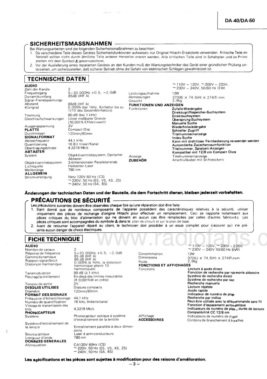 Hitachi-DA50-cd-sm 维修电路原理图.pdf_第3页