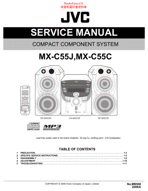 JVC-MXC55J-cs-sm 维修电路原理图.pdf