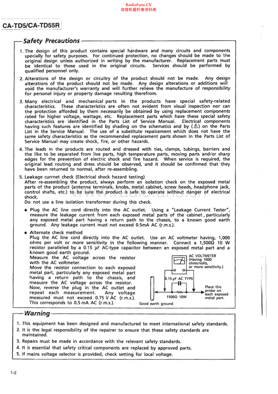JVC-CATD55R-cs-sm 维修电路原理图.pdf_第2页