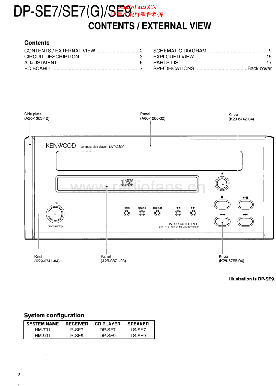 Kenwood-HM701-cd-sm 维修电路原理图.pdf_第2页