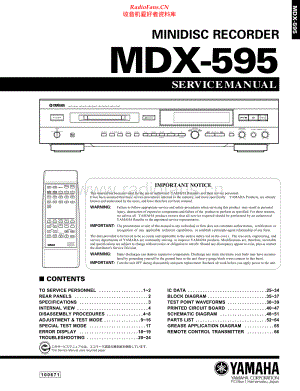 Yamaha-MDX595-md-sm 维修电路原理图.pdf