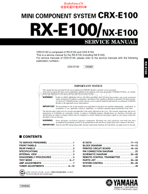 Yamaha-RXE100-cs-sm(1) 维修电路原理图.pdf