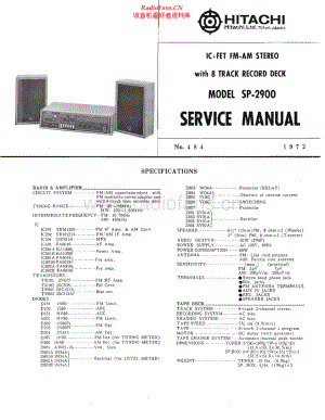 Hitachi-SP2900-mc-sm 维修电路原理图.pdf
