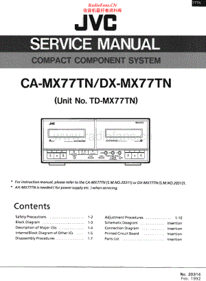 JVC-TDMX77TN-cs-sm 维修电路原理图.pdf