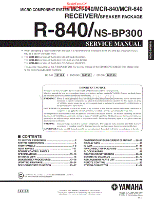 Yamaha-R840-cs-sm 维修电路原理图.pdf