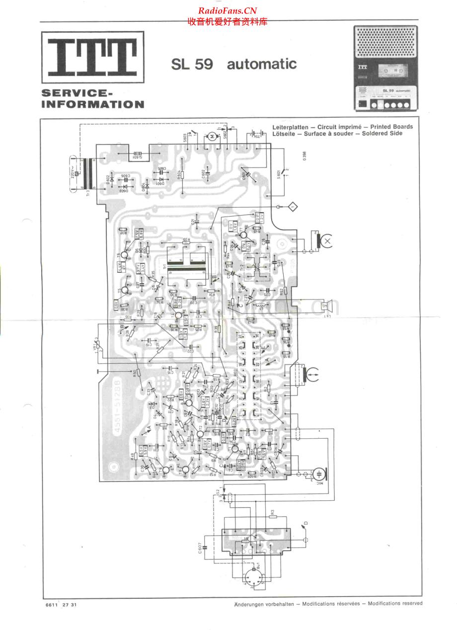 ITT-SL59-tape-sch 维修电路原理图.pdf_第1页