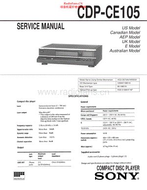 Sony-CDPCE105-cd-sm 维修电路原理图.pdf