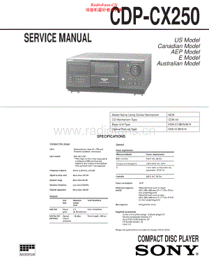 Sony-CDPCX250-cd-sm 维修电路原理图.pdf