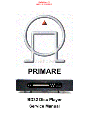 Primare-BD32-cd-sm 维修电路原理图.pdf