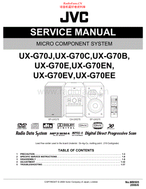 JVC-UXG70-cs-sm 维修电路原理图.pdf