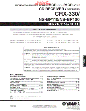 Yamaha-MCR230-cs-sm 维修电路原理图.pdf
