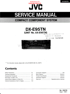 JVC-DXE95TN-cs-sm 维修电路原理图.pdf