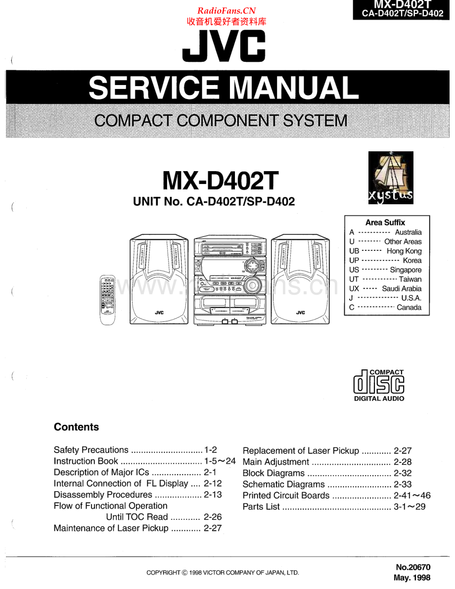 JVC-MXD402T-cs-sm 维修电路原理图.pdf_第1页