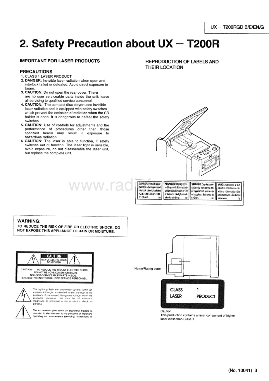 JVC-UXT200R-cs-sm 维修电路原理图.pdf_第3页