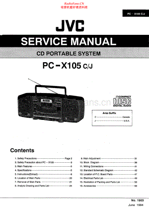 JVC-PCX105-cs-sm 维修电路原理图.pdf