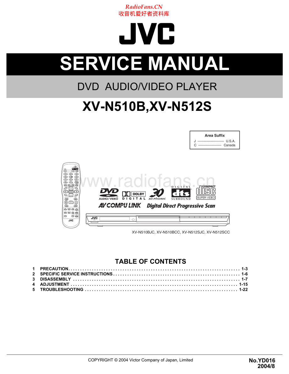 JVC-XVN512S-cd-sm 维修电路原理图.pdf_第1页