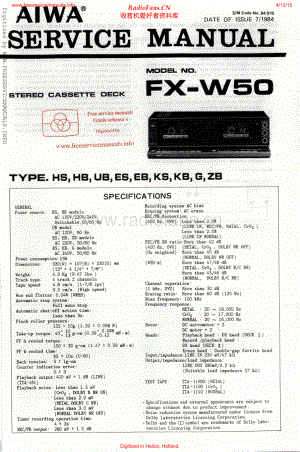 Aiwa-FXW50-tape-sm维修电路原理图.pdf