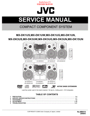 JVC-MXDK1-cs-sm 维修电路原理图.pdf