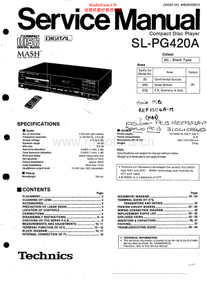 Technics-SLPG420A-cd-sm(1) 维修电路原理图.pdf