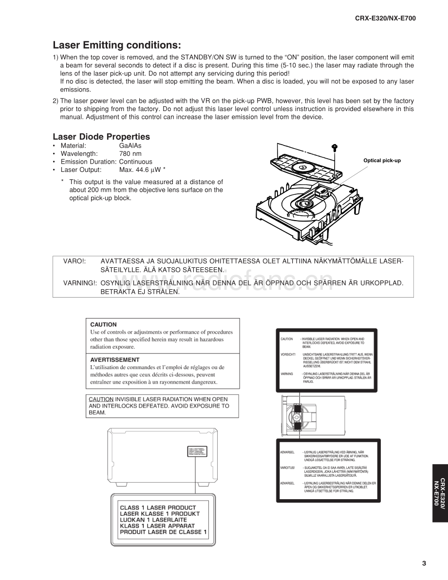 Yamaha-CRXE320-cs-sm 维修电路原理图.pdf_第3页