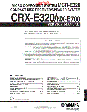 Yamaha-CRXE320-cs-sm 维修电路原理图.pdf