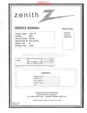 Zenith-DVD2200-cd-sm 维修电路原理图.pdf