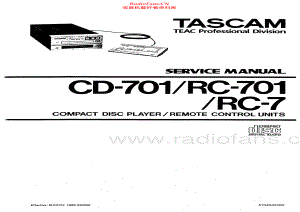 Teac-TascamCD701-cd-sm 维修电路原理图.pdf