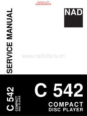 NAD-C542-cd-sm 维修电路原理图.pdf