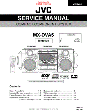 JVC-MXDVA5-cs-sm 维修电路原理图.pdf