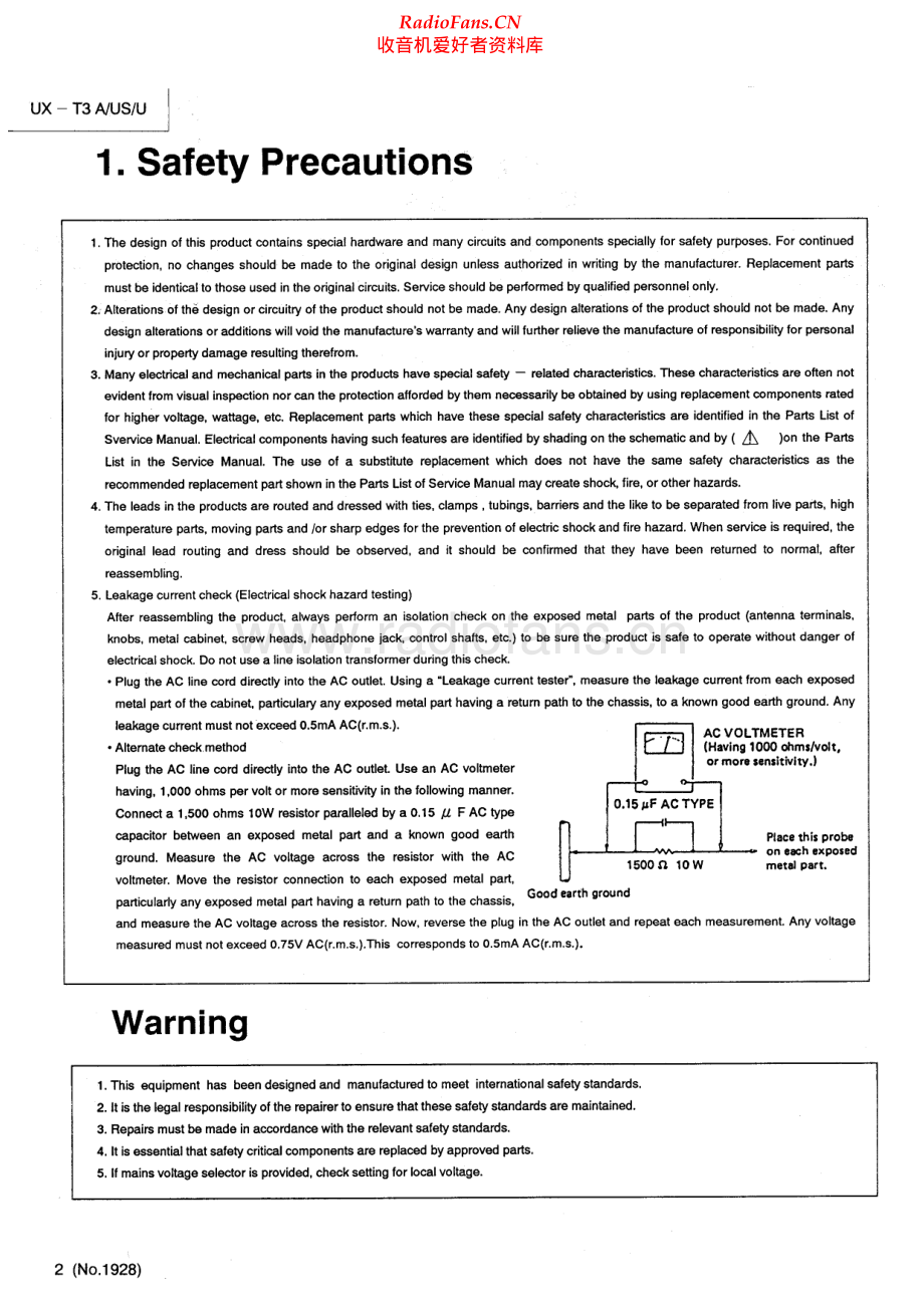 JVC-UXT3-cs-sm 维修电路原理图.pdf_第2页