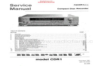 Marantz-CDR1-cd-sm 维修电路原理图.pdf
